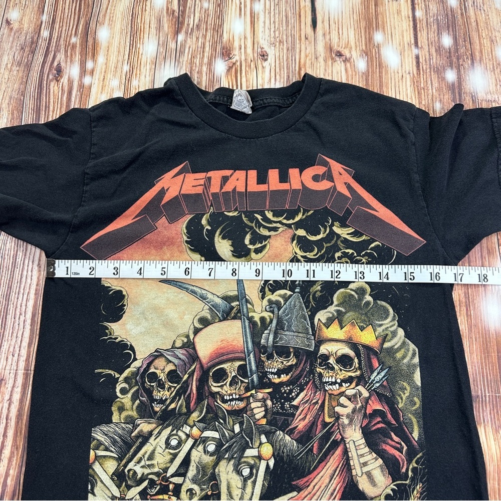 Y2K Metallica Four Horsemen Band Pushead Concert Tshirt Size Small - Picture 7 of 11